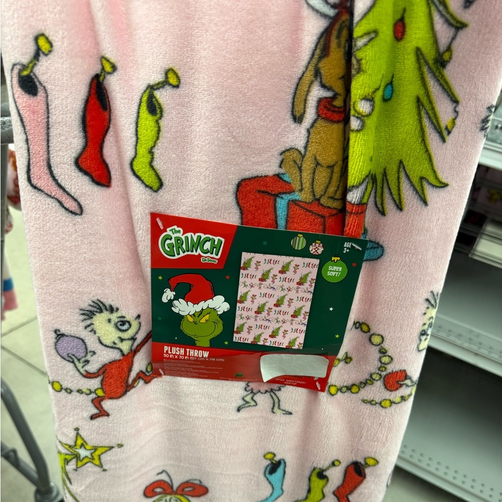 The Grinch Christmas Soft Plush Throw